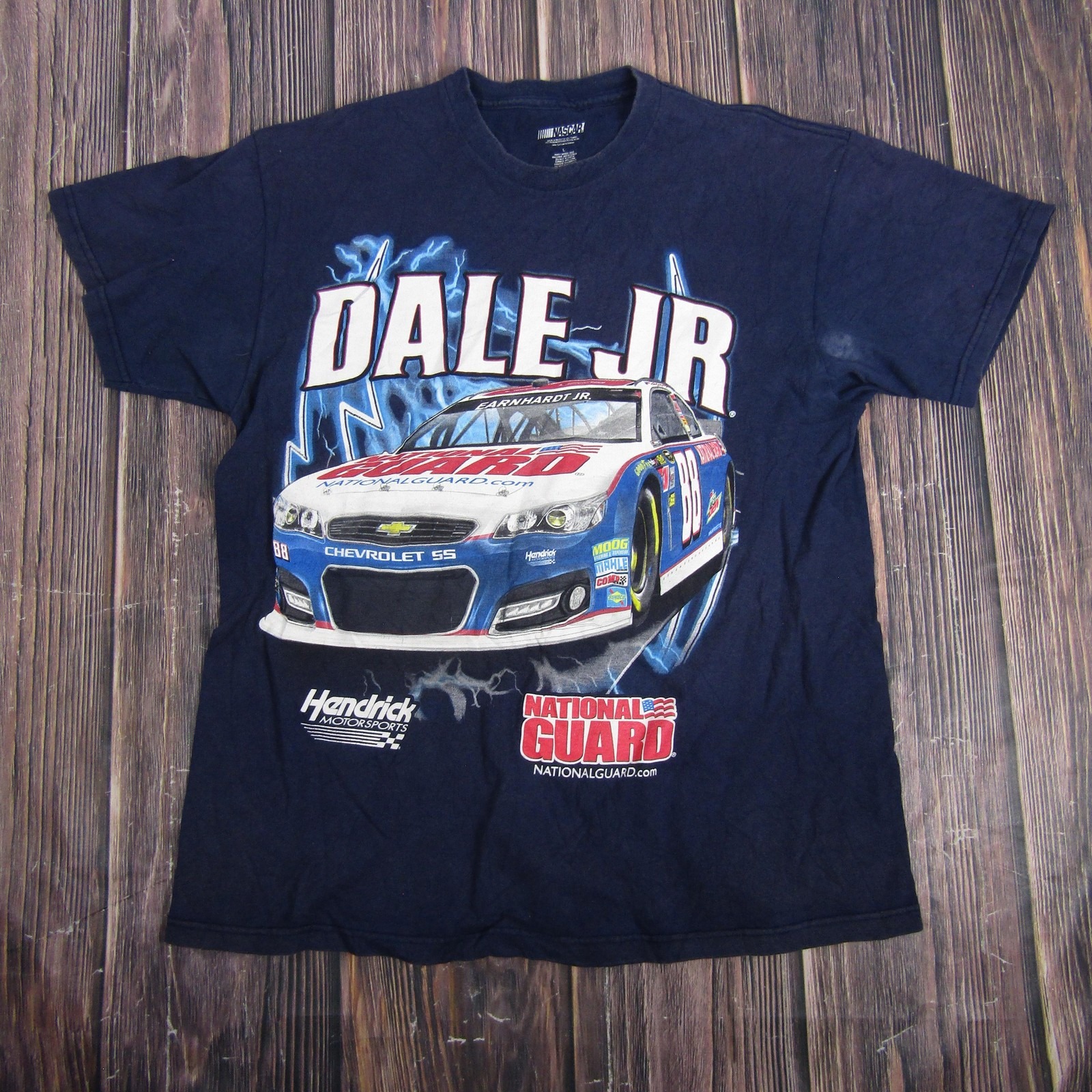 Dale Earnhardt Jr Shirt Mens Large Blue Nascar Racing Hendrick Motorsports 88